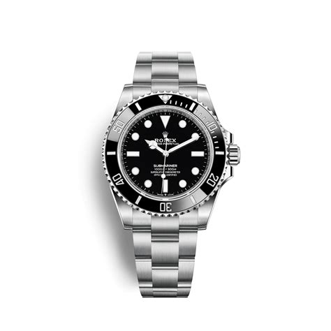 black and white rolex submariner
